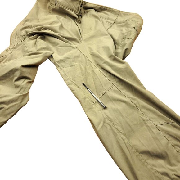 Columbia Womens 10 Silver‎ Ridge Cream Omni-Shade Capri Pants / Long Shorts - Picture 6 of 13